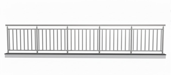 Garde-corps à 7 lisses verticales – kit complet 5 mètres