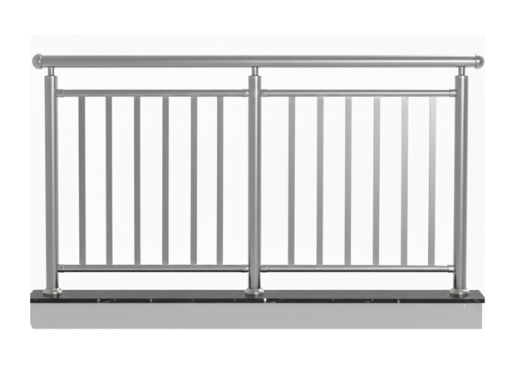 Garde-corps à 7 lisses verticales – kit complet 2 mètres